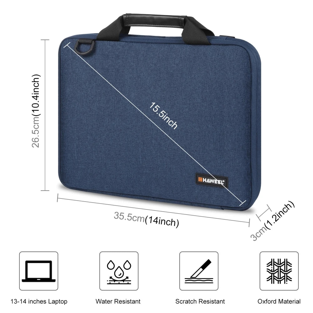 HAWEEL 13.0-14.0 inch/ 14.0-16.0 inch Briefcase Crossbody Laptop Bag For Macbook/ Lenovo/ Thinkpad/ ASUS/ HP & Other Laptop Bag