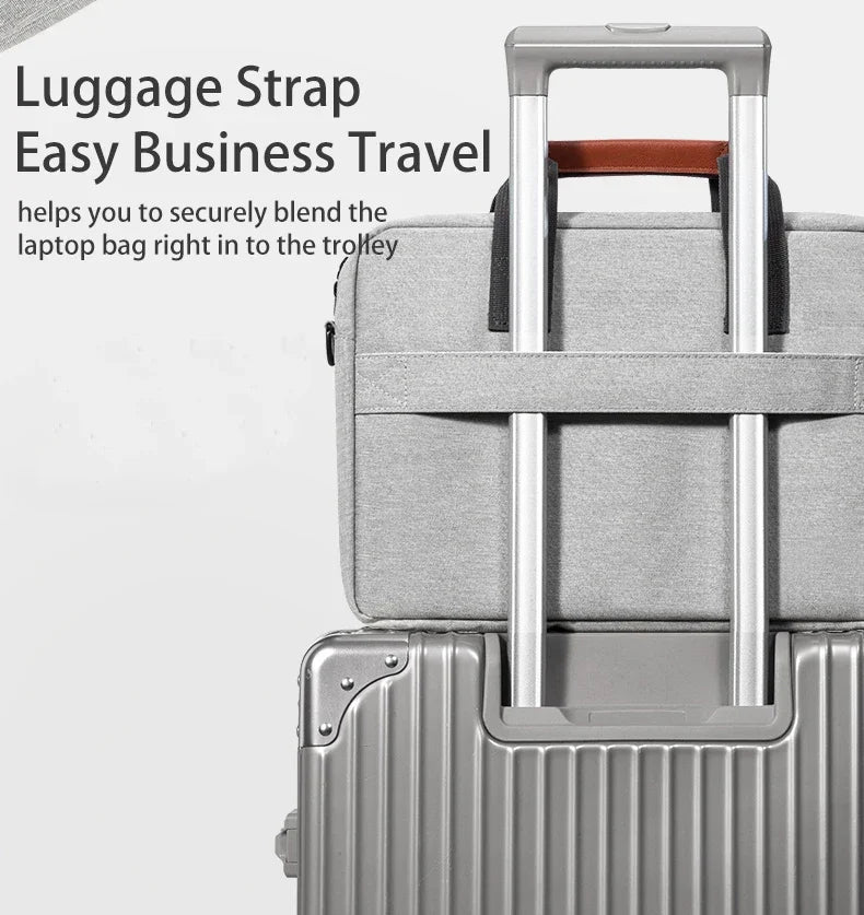 Men Laptop Bag 13.3 14 15.6 Inch for Macbook Air Pro 13 15 16 HP Huawei Asus Acer Dell Xiaomi Lenovo Shoulder Handbags Briefcase