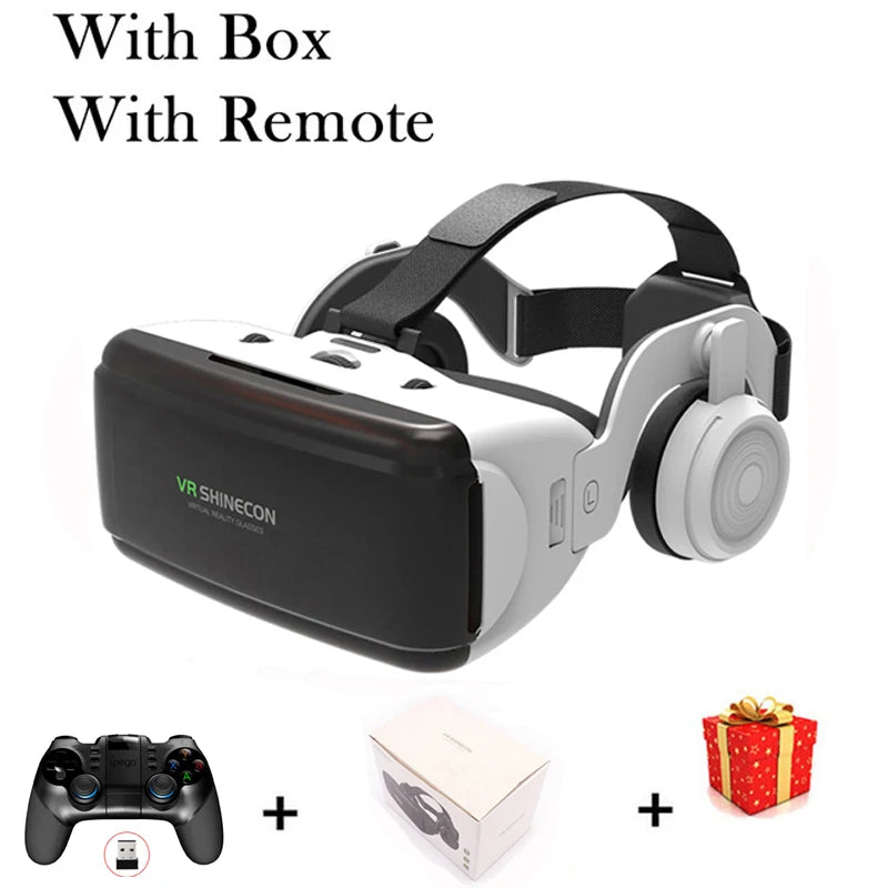 VR Shinecon Casque Helmet 3D Glasses Virtual Reality Augmented For iPhone Android Smartphone Smart Phone Goggle Mobile Viar Game