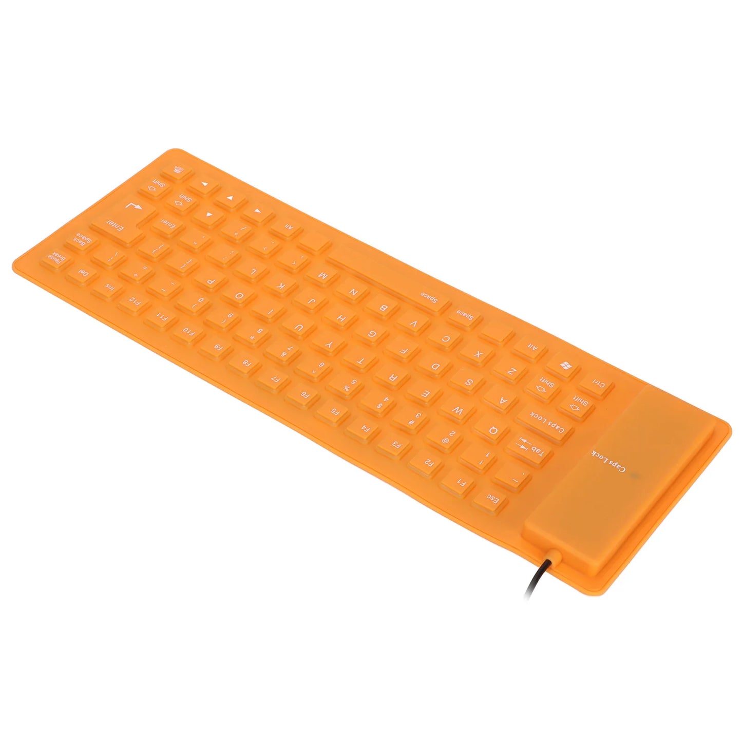 Silicone Keyboard Rollable Keyboard Mute Button USB Wired Lightweight Portable Various Colors Soft Comfortable for PC Notebook