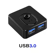 2-Port USB 3.0 Switcher with One-Touch Button