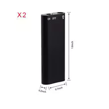 Ultra-Thin Mini Voice Recorder with MP3 Playback – 4GB to 32GB